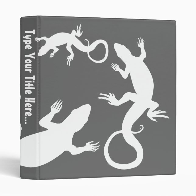 Classeur de lézard Art de reptile cool Album photo (Devant/Côté)