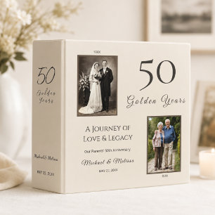 Classeur de l'héritage des 50 ans de mariage des p