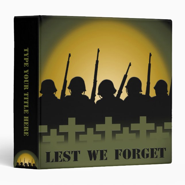 Classeur de l'hommage militaire Afin que nul ne l' (Devant/Côté)