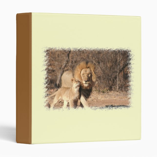 Classeur de lion et de CUB de lion (Devant/Côté)