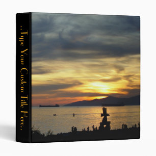 Classeur de livre de coucher de soleil sur Classeu