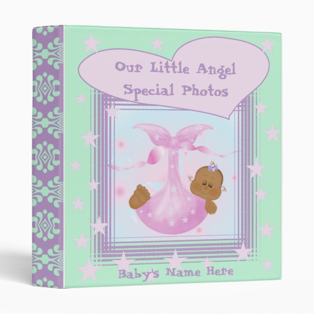 Classeur de livre de photo de bébé (Devant/Côté)