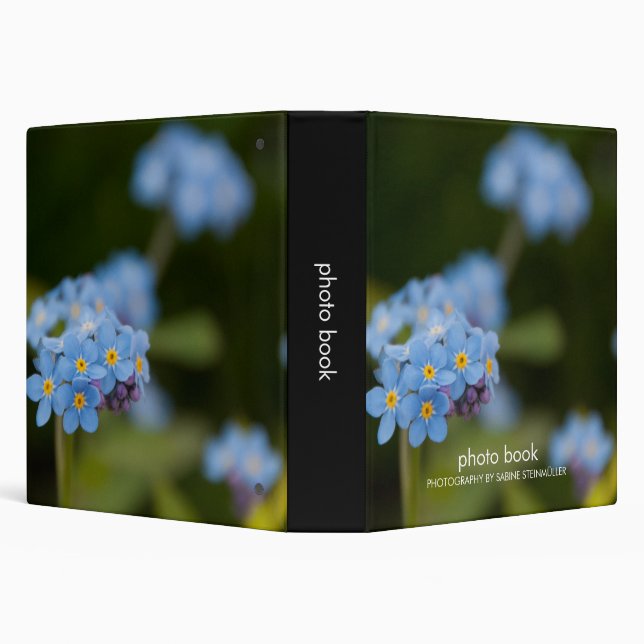Classeur de livre de photo de myosotis (Arrière-plan)