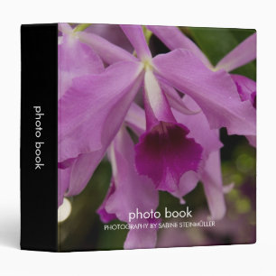 Classeur de livre de photo d'orchidée de Cattleya