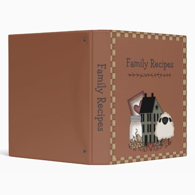 Classeur de livre de recettes de famille personnal (Arrière-plan)
