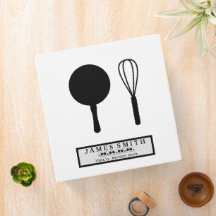 Classeur de livre de recettes vintage Family