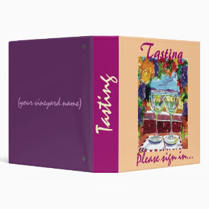 Classeur de livre d'invité d'échantillon de vin