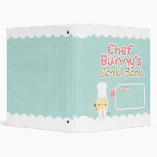 Classeur de livre du cuisinier du lapin de chef