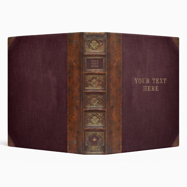 Classeur de livres Vintage Faux Leather (Arrière-plan)
