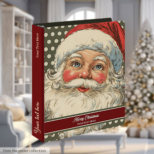Classeur de l'organisateur de cartes Père Noël à l