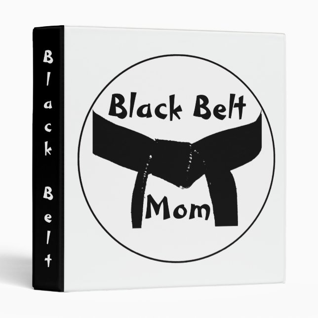 Classeur de maman de ceinture noire d'arts (Devant/Côté)