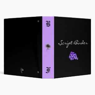 Classeur de manuscrit de forêt noire (pourpre)