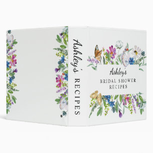 Classeur de mariage aux fleurs sauvages