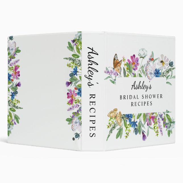 Classeur de mariage aux fleurs sauvages (Arrière-plan)