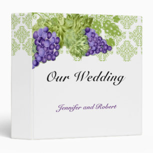 Classeur de mariage de jardin de vigne