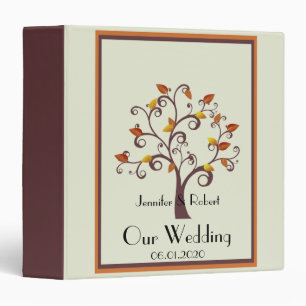 Classeur de Mariage de l'arbre d'automne de Whimsi