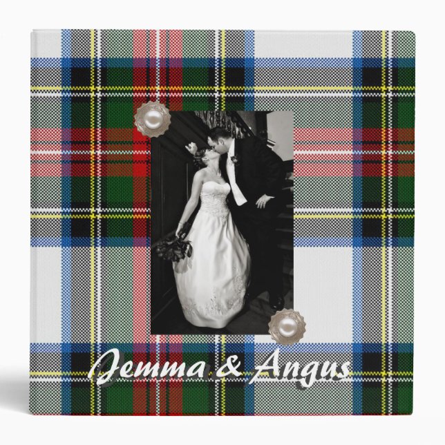 Classeur de mariage de plaid de tartan de Stewart (Devant)