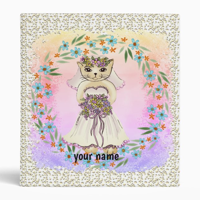 Classeur de mariée de chat (Devant)