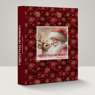 Classeur de Mémoire Festif Noël Hiver Santa Rudolp
