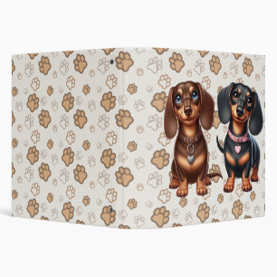 Classeur De mignons amis dachshund