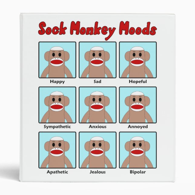 Classeur de modes de singe de chaussette (Devant)