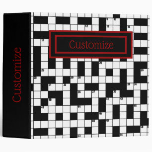 Classeur de motif de grille de jeu de mots croisé