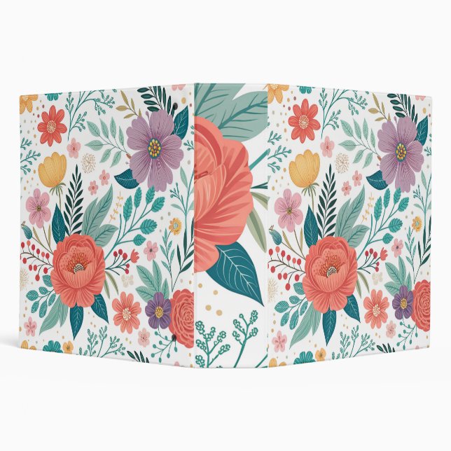Classeur de Motif d'impression floral dynamique (Arrière-plan)