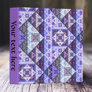 Classeur de Motif géométrique Lilac violet