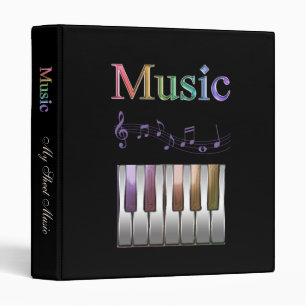 Classeur de musique de feuille d'arc-en-ciel