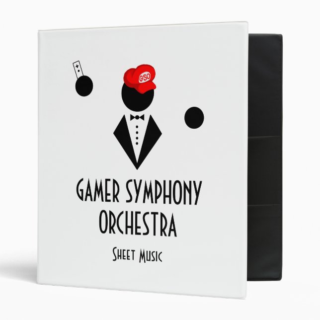Classeur de musique de feuille de GSO (Devant/intérieur)