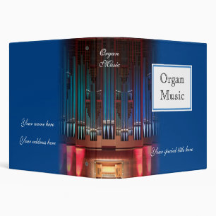 Classeur de musique d'orgue - 1,5 pouces bleu