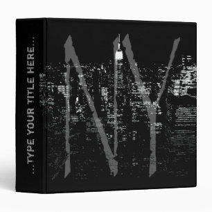 Classeur de New York Classeur de livre cool de New
