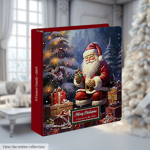 Classeur de Noël à monogramme traditionnel de Sant