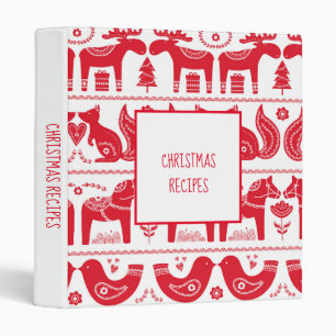 Classeur de Noël de la famille scandinave