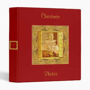 Classeur de Noël d'or