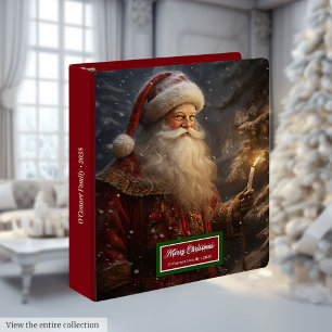 Classeur de Noël personnalisé avec le nom de Santa
