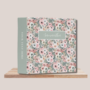 Classeur de nom floral rose