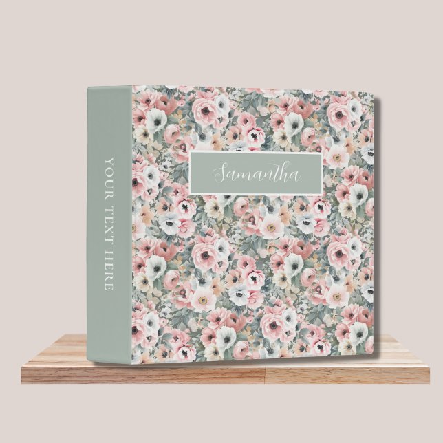 Classeur de nom floral rose (Créateur téléchargé)