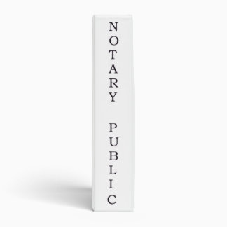 Classeur de notaire public avec anneaux
