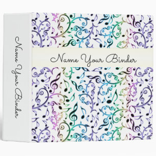 Classeur de notes et de clefs de musique
