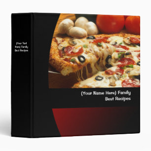 Classeur de nourriture de recette personnalisé par