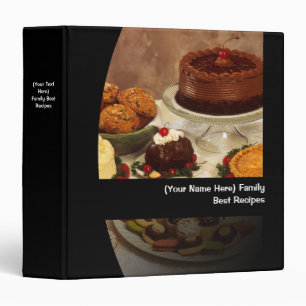 Classeur de nourriture de recette personnalisé par