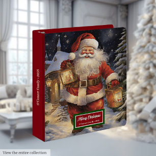Classeur de Père Noël à l'aquarelle Élégant Noël