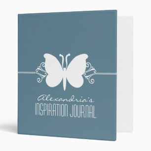 Classeur de perles de papillon bleu (1 pouce)