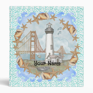 Classeur de phare de coquilles de Californie