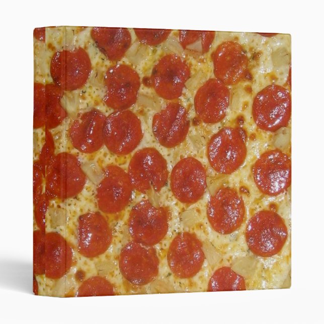 Classeur de pizza de pepperoni (Devant/Côté)