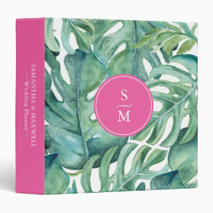 Classeur de planification de mariage tropical bran