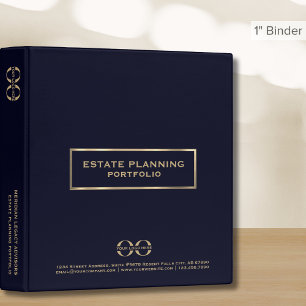 Classeur de planification immobilière Marine Blue