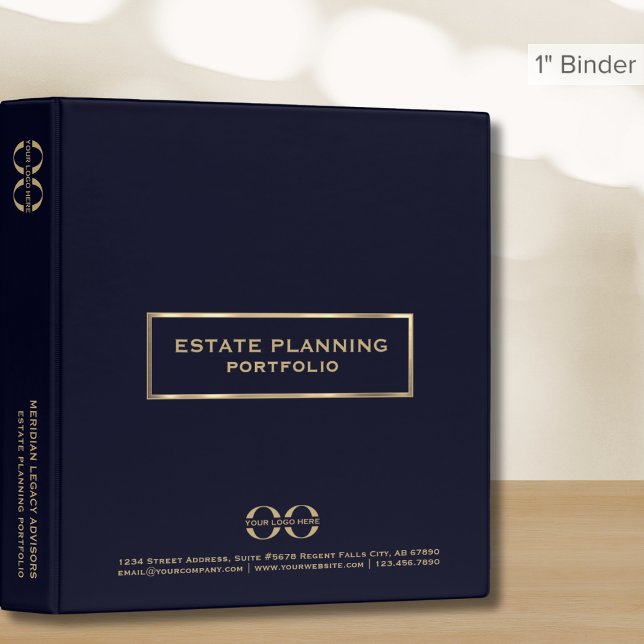 Classeur de planification immobilière Marine Blue  (Créateur téléchargé)
