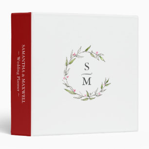 Classeur de planification mariage Botaniques perso